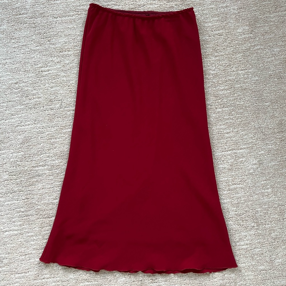 Brand new Cherry Red Maxi skirt size small
